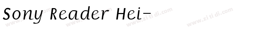 Sony Reader Hei字体转换